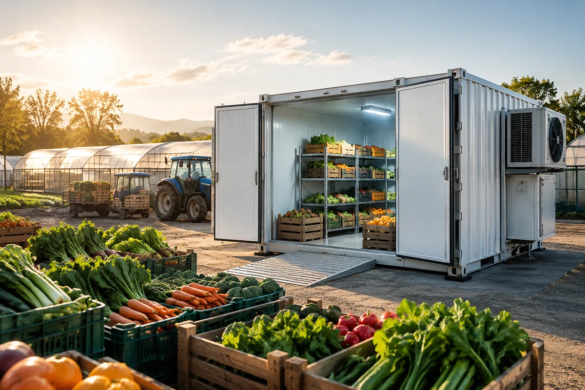 Containerized Cold Room for Agriculture & Harvest Centers