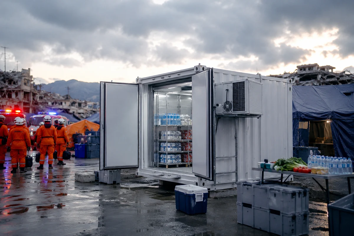 Containerized Cold Room for Emergency Operations