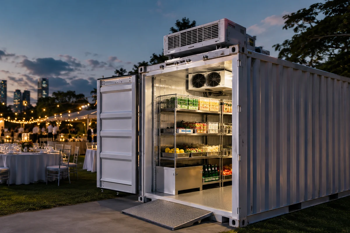 Containerized Cold Room for Events & Hospitality