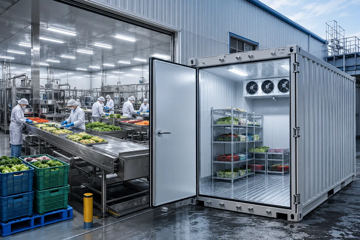 Containerized Cold Room for Food Processing Plants