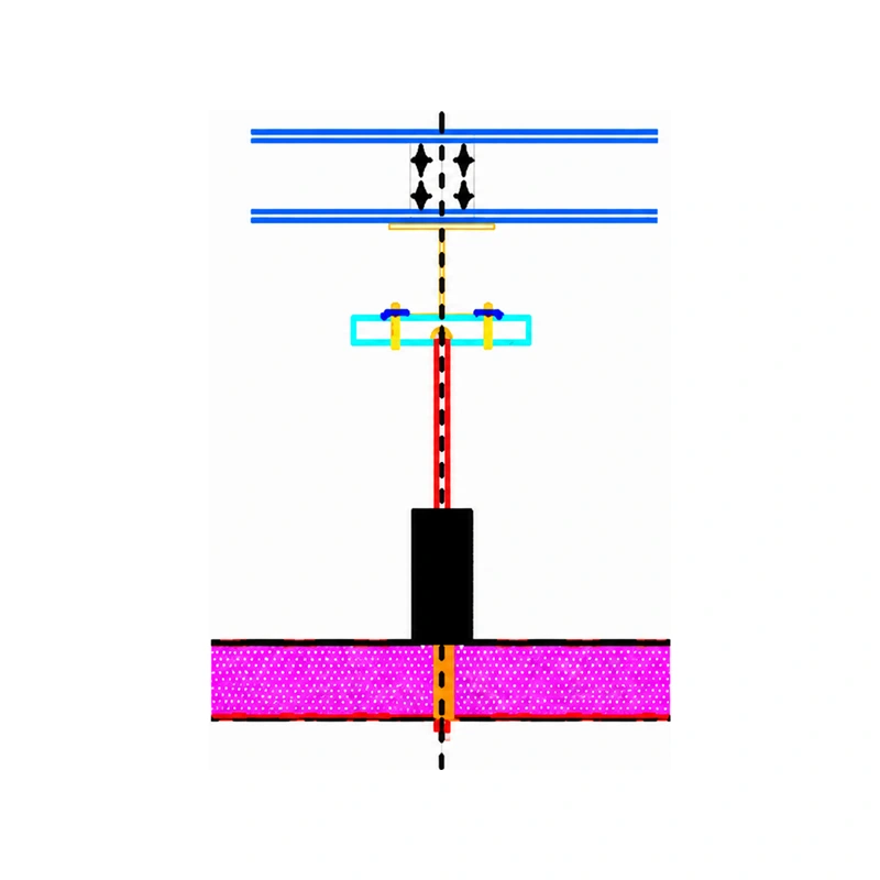 Purlin Top Ceiling Main Aluminum Suspension Diagram