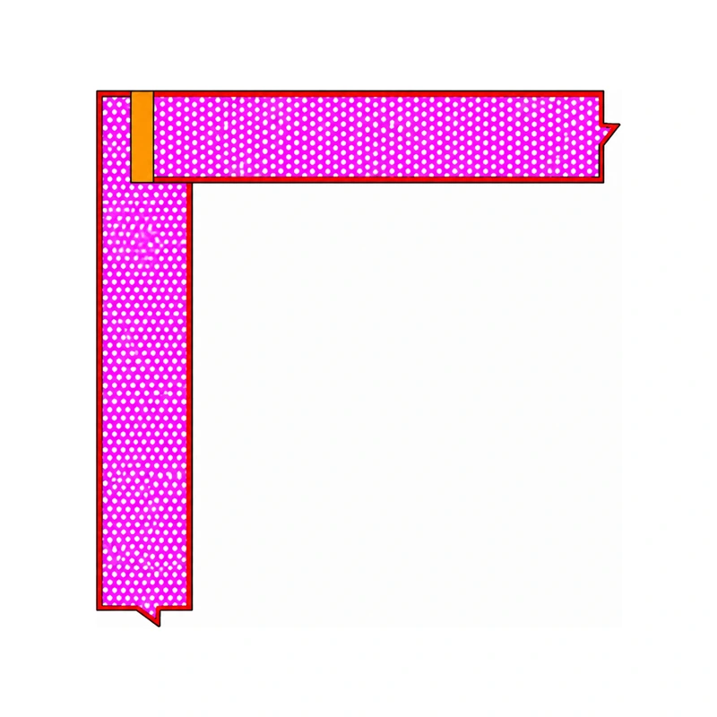 Wall Panel and Ceiling Panel Joint Node (staggered joint)